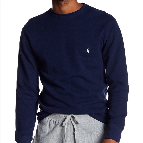 ralph lauren blue long sleeve shirt